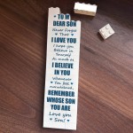To My Son Gift Building Block Gift For Him Son Birthday To My Son Gift Building Block Gift For Him Son Birthday