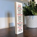 Gift For Sister Building Block Gift For Her Sister Birthday