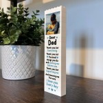Dad Gift Thank You Gift For Him Dad Plaque Personalised Block