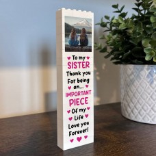 Personalised To My Sister Gift Thank You Gift For Her Sister