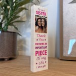 Personalised Sister Gift Thank You Gift For Her Sister Plaque Personalised Sister Gift Thank You Gift For Her Sister Plaque