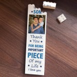 Son Gifts For Birthday Personalised Photo Building Block Gift