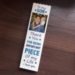 Son Gifts For Birthday Personalised Photo Building Block Gift