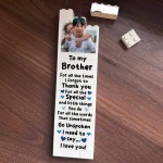 Personalised Brother Gift Photo Building Block Gift For Him