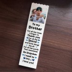 Personalised Brother Gift Photo Building Block Gift For Him