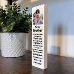 Personalised Brother Gift Photo Building Block Gift For Him