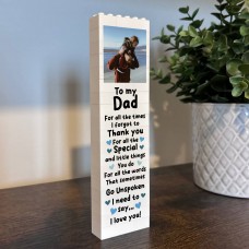 Personalised Dad Gift Building Block Gift For Him Dad