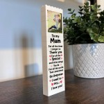 Personalised Gifts For Mum Custom Photo Brick Block For Birthday