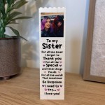 Personalised Sister Gift Photo Building Block Gift For Her