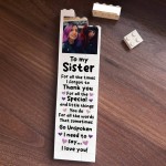 Personalised Sister Gift Photo Building Block Gift For Her