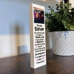 Personalised Sister Gift Photo Building Block Gift For Her