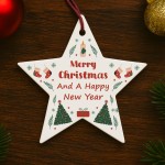 Merry Christmas And A Happy New Year Bauble Xmas Tree Ornament Merry Christmas And A Happy New Year Bauble Xmas Tree Ornament