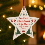 Personalised Our First Christmas Together Bauble Oranment Gift Personalised Our First Christmas Together Bauble Oranment Gift