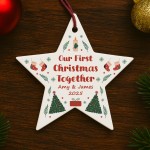 Personalised Our First Christmas Together Bauble Oranment Gift Personalised Our First Christmas Together Bauble Oranment Gift