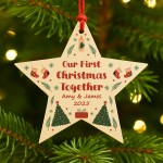 Personalised First Christmas Together Bauble For New Couple Xmas Personalised First Christmas Together Bauble For New Couple Xmas