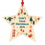Baby's First Christmas Personalised Bauble Tree Decoration Xmas Baby's First Christmas Personalised Bauble Tree Decoration Xmas