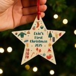 Baby's First Christmas Personalised Bauble Tree Decoration Xmas Baby's First Christmas Personalised Bauble Tree Decoration Xmas