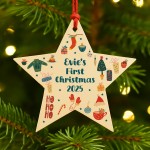 Baby's First Christmas Personalised Bauble Tree Decoration Xmas Baby's First Christmas Personalised Bauble Tree Decoration Xmas