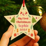 My First Christmas Bauble Personalised Tree Decoration Ornament 