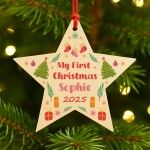 My First Christmas Bauble Personalised Tree Decoration Ornament 