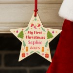 My First Christmas Bauble Personalised Tree Decoration Ornament 