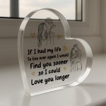Gifts for Her Him Heart Acrylic Plaque I Love You Anniversary