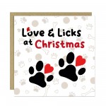 Christmas Card From Puppy Dog With Kraft Envelope Funny Card Christmas Card From Puppy Dog With Kraft Envelope Funny Card