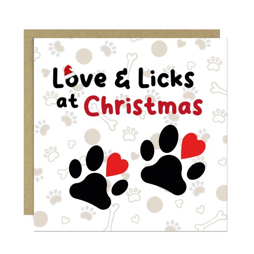 Christmas Card From Puppy Dog With Kraft Envelope Funny Card Christmas Card From Puppy Dog With Kraft Envelope Funny Card