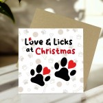 Christmas Card From Puppy Dog With Kraft Envelope Funny Card Christmas Card From Puppy Dog With Kraft Envelope Funny Card