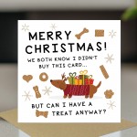 Merry Christmas Card From Puppy Dog With Kraft Envelope Funny Merry Christmas Card From Puppy Dog With Kraft Envelope Funny