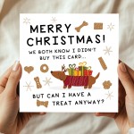 Merry Christmas Card From Puppy Dog With Kraft Envelope Funny Merry Christmas Card From Puppy Dog With Kraft Envelope Funny