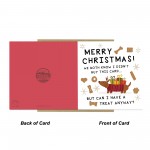 Merry Christmas Card From Puppy Dog With Kraft Envelope Funny Merry Christmas Card From Puppy Dog With Kraft Envelope Funny