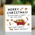 Merry Christmas Card From Puppy Dog With Kraft Envelope Funny Merry Christmas Card From Puppy Dog With Kraft Envelope Funny