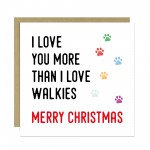 Funny Christmas Card From Puppy Dog With Kraft Envelope Joke
