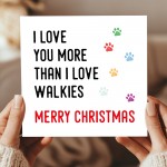 Funny Christmas Card From Puppy Dog With Kraft Envelope Joke