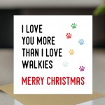 Funny Christmas Card From Puppy Dog With Kraft Envelope Joke