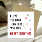 Funny Christmas Card From Puppy Dog With Kraft Envelope Joke