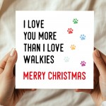 Funny Christmas Card From Puppy Dog With Kraft Envelope Joke