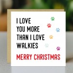 Funny Christmas Card From Puppy Dog With Kraft Envelope Joke