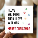 Funny Christmas Card From Puppy Dog With Kraft Envelope Joke