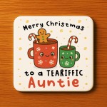 Auntie Gift For Christmas Merry Christmas Auntie Coaster Auntie Gift For Christmas Merry Christmas Auntie Coaster
