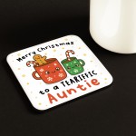 Auntie Gift For Christmas Merry Christmas Auntie Coaster Auntie Gift For Christmas Merry Christmas Auntie Coaster