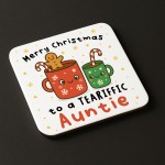 Auntie Gift For Christmas Merry Christmas Auntie Coaster Auntie Gift For Christmas Merry Christmas Auntie Coaster