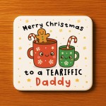 Daddy Gift For Christmas Merry Christmas Daddy Coaster From Son Daddy Gift For Christmas Merry Christmas Daddy Coaster From Son