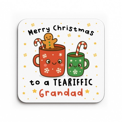 Grandad Gift For Christmas Merry Christmas Grandad Coaster