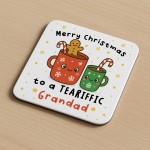 Grandad Gift For Christmas Merry Christmas Grandad Coaster
