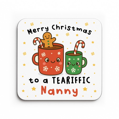 Nanny Gift For Christmas Merry Christmas Nanny Coaster