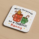 Nanny Gift For Christmas Merry Christmas Nanny Coaster