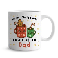Merry Christmas To A TEA RIFFIC Dad Mug Gift For Dad