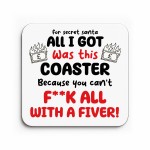 Secret Santa Coaster Novelty Christmas Office Work Present Secret Santa Coaster Novelty Christmas Office Work Present